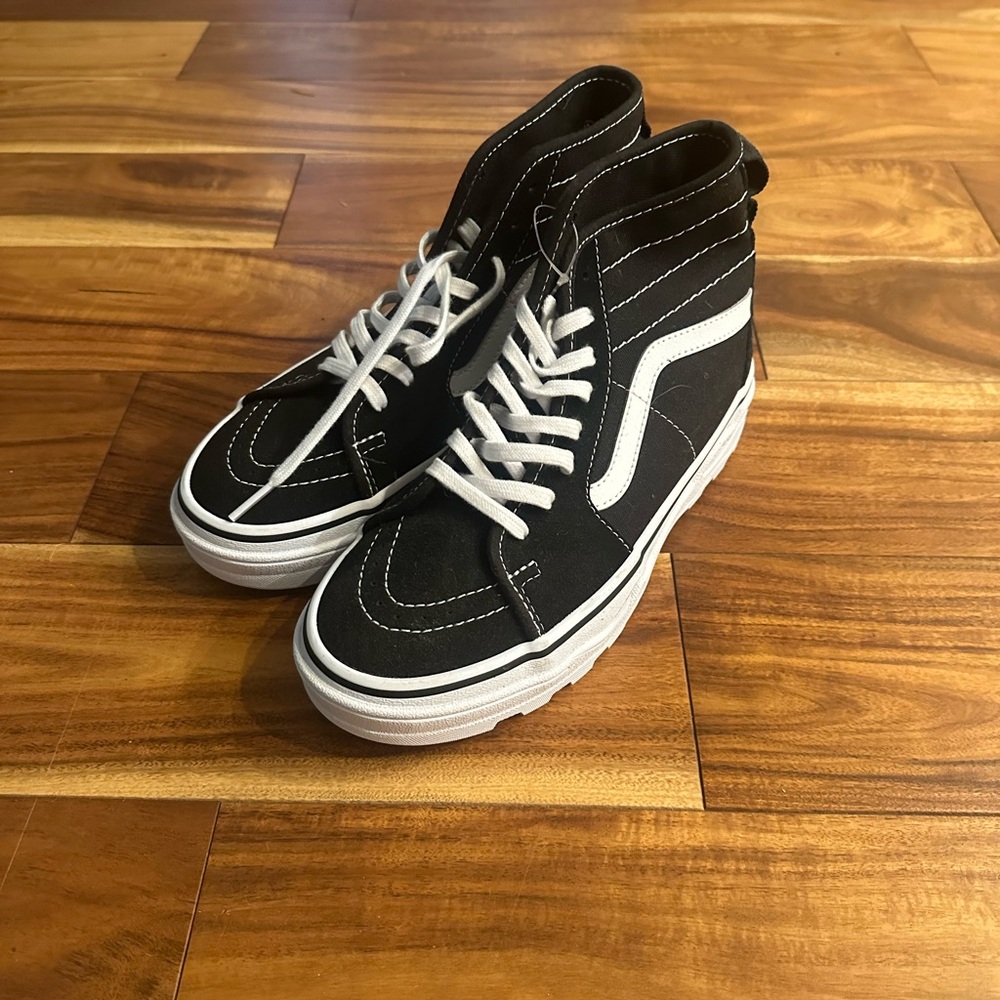 Vans Sentry SK-8 Black and White High-Top Sneakers